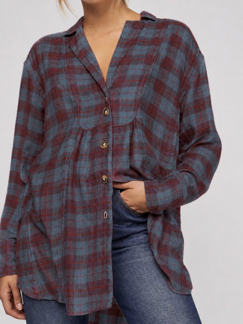 FREE PEOPLE ALL ABOUT THE FEELS BLOUSE